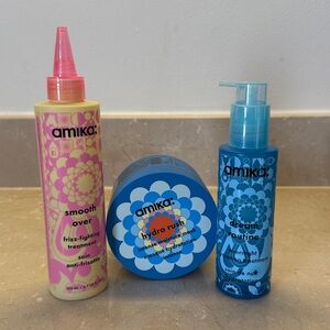 NEW Amika Hydro Rush Intense Moisture Mask 8oz + extras